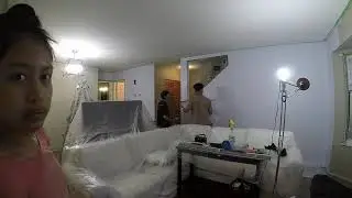 Port Coquitlam Townhouse living room painting time lapse
