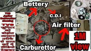 tvs Jupiter carburettor clean | tvs Jupiter ka carburettor saaf kaise kare | carburettor fitting