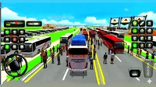 Extreme Us Passenger Bus Coach Driving Simulatore Gameplay || Video Games || Andriod Gameplay 