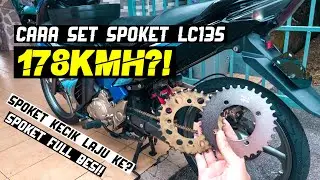 LC135 | Cara Mudah Pilih Saiz Spoket Yang Sesuai! Topspeed Padu Kaw Kaw! Edisi Spoket Full RKM