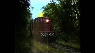 Claremont-Concord Railroad 31 General Electric 44-Tonner Summer Revenue Freight w/Salt Cars 9/9/92