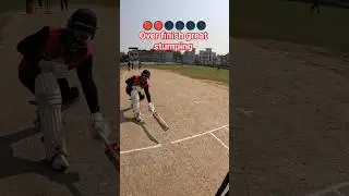 Over finish great stumping 😲 #greatstumping #shots #cricket #shorts #shortvideo #msd
