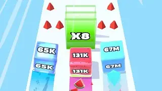 Jelly Run 2048 - All Levels Gameplay