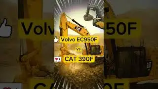 Volvo EC950F vs CAT 390F 💪 | Which One is More Powerful?