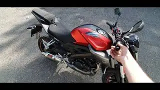 Yamaha Mt125 Black widow exhaust