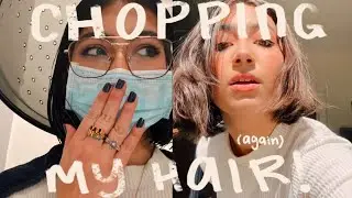 HAIR VLOG: getting short hair for the first time (hair transformation)