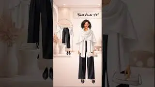 Part 1/3: How to style black pants to look expensive (2026). #fashion #outfitideas #outfit #doll
