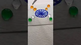 Indian🇮🇳Flower🌼#india flag colour mixing #art #satisfying #youtubeshorts #viralshorts #shorts
