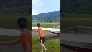 GLIDER plane CLEAR for takeoff ✈️⛰️ - Travel Goals #shorts #glider  #takeoff