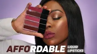 EUNIQUE BEAUTY LIQUID LIPSTICKS REVIEW + SWATCHES ON DARK SKIN | AFFORDABLE #LIPBOOK