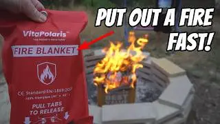 How to put out a fire using an emergency fire blanket - VitaPolaris Fiberglass Blanket