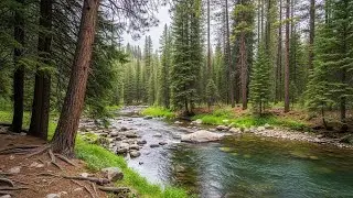 Flowing River Night 🌿 Peaceful Nature Soundscape for Deep Sleep and Serenity #1893