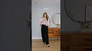 1 base - 3 outfits | How to style black pants and white button shirt 🖤🤍