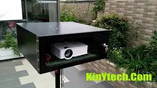 DIY outdoor projector enclosure weatherproof projector box