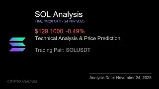 SOL (SOLUSDT) Technical Analysis - Price Prediction & Buy or Sell November 24, 2025