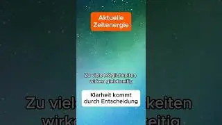 Klarheit kommt durch Entscheidung #channeling #channelmedium #spiritualit&auml;t