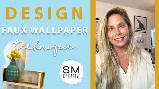 How to DIY Hand-painted wallpaper