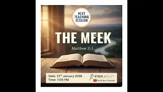 Faith Based BLESSED ARE THE MEEK (THE TRUE MEANING OF THE MEEK)