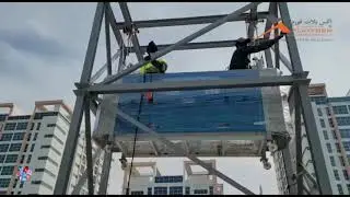 Steel Structure-Davit Arm-BMU Basket | Ajman-UAE-2021| XPlatform Group
