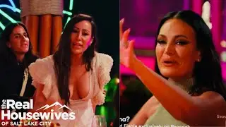 EPIC Finale FIGHT! Angie HELD BACK By Production: Real Housewives of Salt Lake City #bravo #rhoslc