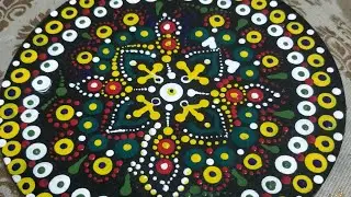 Relaxing Dot Mandala Art @ Craft by Sangeeta😍#dot art#mandala art#craft by Sangeeta