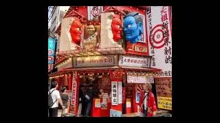 Shatekiya Dotonbori Comes Alive🎯 Masks of Osaka Awaken 🔴🔵✨