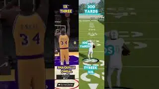 Shaquille Oneal Vs Tyreek Hill Skills Challenge #nba2k24 #madden24