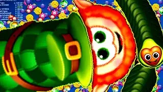 world Record 😱1 Billion+score Top 1 Worms Zone io! Best gaming video Epic Worms Zone io XModGaming 🐍