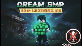I Collected 1 STACK of Emeralds in 1 Hour! 💎 (No Mic) | Dream SMP Mission