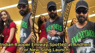 Indian Best Rapper Emiway Bantai with GF Swaalina Spotted at Andheri For Song Launch &ldquo;Kudi&rdquo;