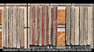 ✨ DIFFERENT COLOUR OF SLATE PENCILS SATISFYING CLEANING ✨