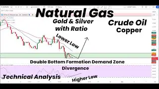 Natural Gas Double Bottom Formation & RSI Divergence |Gold | Silver | Copper | Crude Oil | Forecast