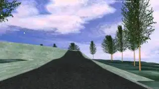 Vehicle driving simulation using OpenSceneGraph ( First person view )