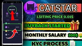 100$ Catstar monthly salary | Catstar mining new update | Catstar Kyc process | #Catstar Nft