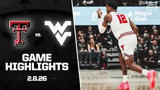 #13 Texas Tech vs. West Virginia Game Highlights | 2025-26 Big 12 Men's Basketball