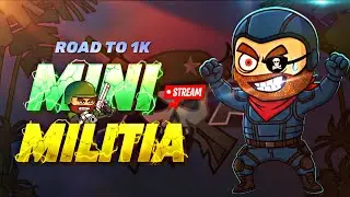 Mini Militia 3v3 Live Stream 😅 Road To 1k