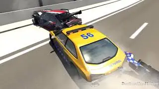 DestructionNation! Extreme Police Chases Crashes&Fails #22 - BeamNG Drive