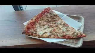Wow. This is one Monster pizza slice. Super yummy 😬😁🍕😋👨🏻