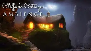 Cliffside Cottage Ambience ✨️💦 Night River Sounds, Nature for Relaxing
