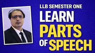 Parts of Speech| Grammar| LLB First Semester | Lecturer