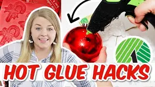Brilliant HOT GLUE HACKS you have to try! | Dollar Tree Christmas DIYS & HACKS | Krafts by Katelyn