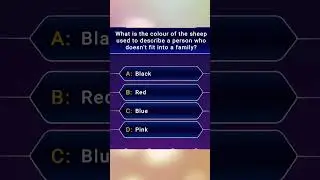What is the colour of the sheep used to describe a person who doesn't fit into a family#shorts