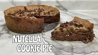Nutella cookie pie 🍪 