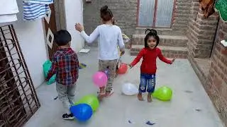 Outdoor full fun with colorful balloons game | popping balloons | Part 3 | FunEx Family #balloon