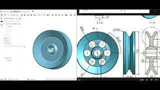 TUTORIAL ONSHAPE, SOLIDO DE REVOLUCION, ESPEJO, PATRON CIRCULAR. INT. DE PLANOS.