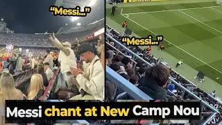 Barcelona fans get emotional as Camp Nou reopens after 2 years | Messi chants return