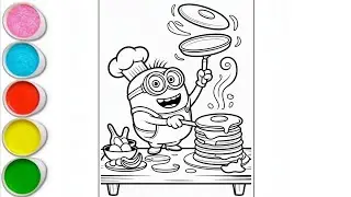 Minion drawing colouring and painting, minions movie, minion rush cartoon, minions the rise #80