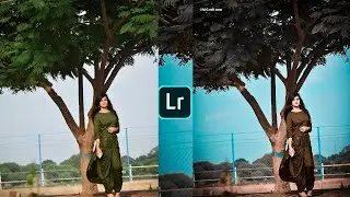 Brown and blue effect lightroom photo editing tutorial ||preset download free ||
