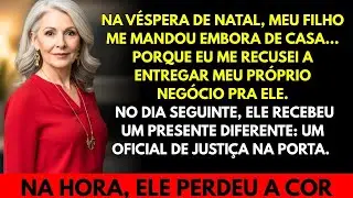 Meu filho me expulsou de casa na véspera de Natal… no dia seguinte, recebeu um presente inesquec