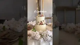 A dreamy two-tier wedding cake perfect for a celebration of love 💕💍💒🥂 #Jesbakes #weddingcakeph